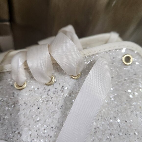 Kate Spade x Keds truly all over glitter sneakers Ivory/Cream Size 9 - Picture 8 of 13
